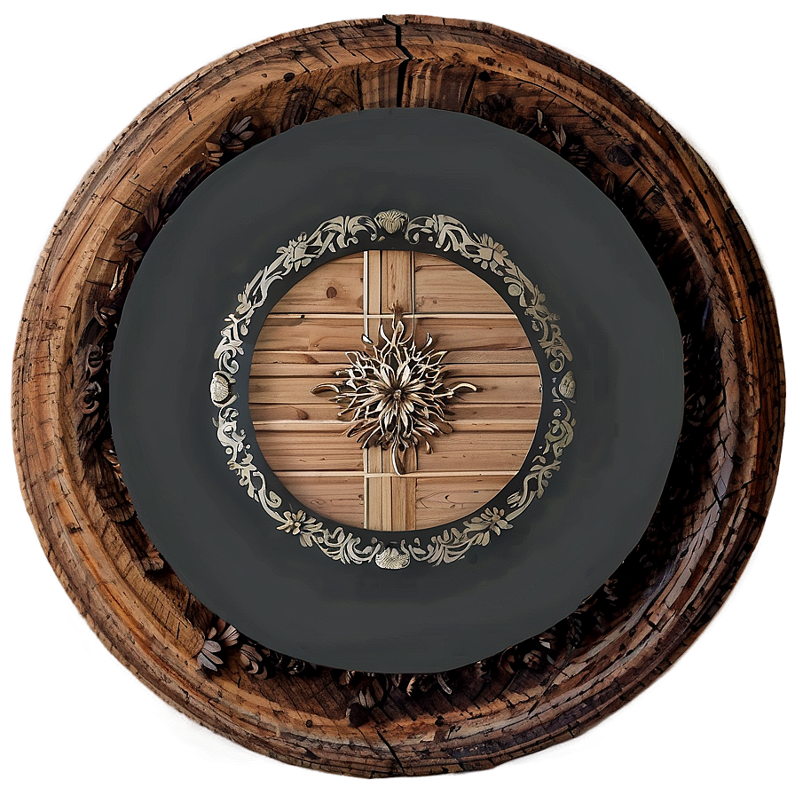 Wood Circle Wall Art Png Jwb