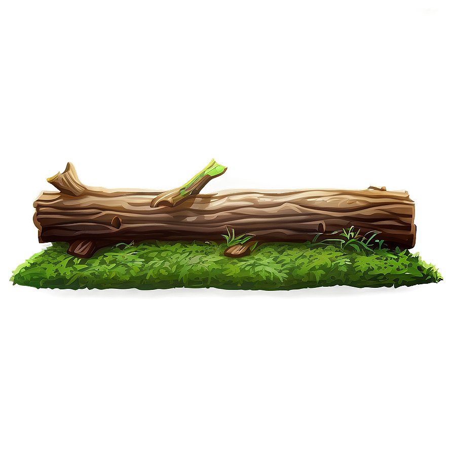 Wood Log With Moss Png 44