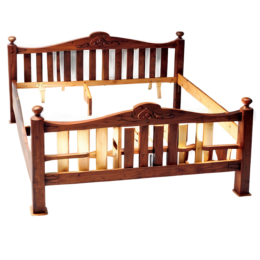 Wooden Bed Frame Png 05042024