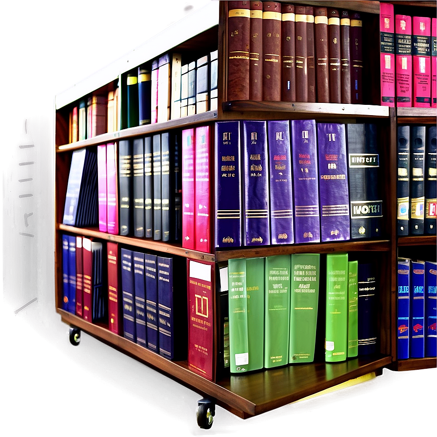 Wooden Bookshelf Books Png 73