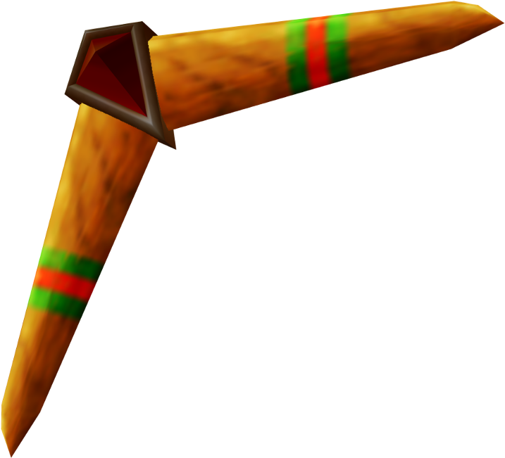 Wooden Boomerang3 D Model