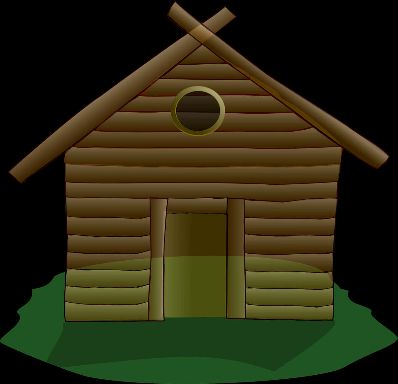 Wooden Cabin Illustration