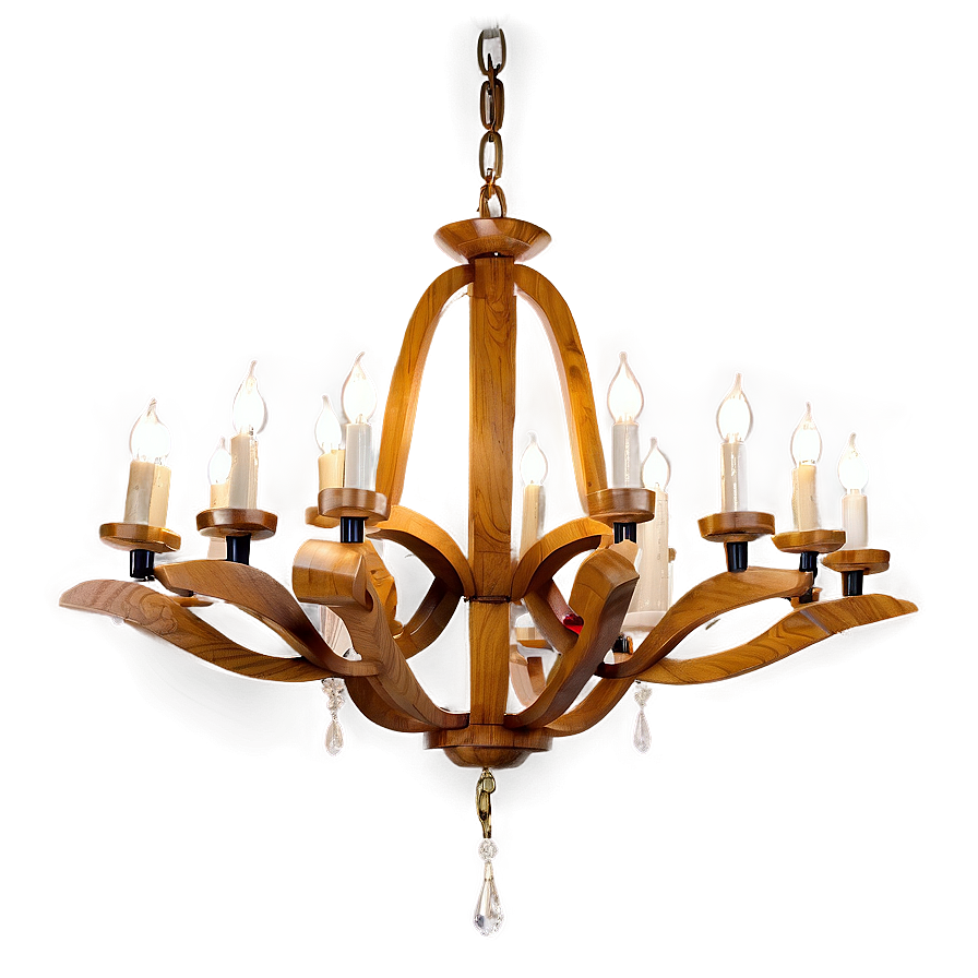 Wooden Chandelier Png Htf37