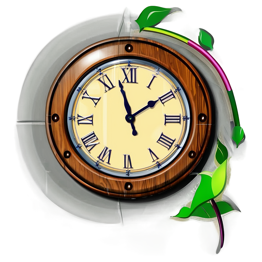 Wooden Clock Clipart Png 65