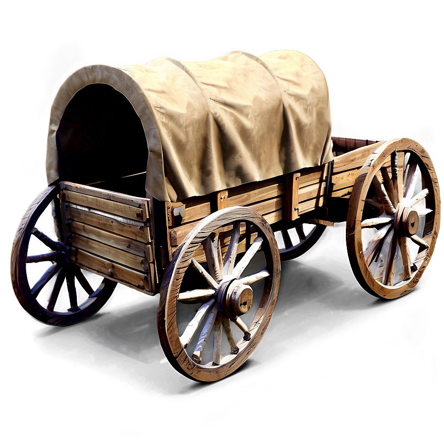 Wooden Covered Wagon Model Png 06292024