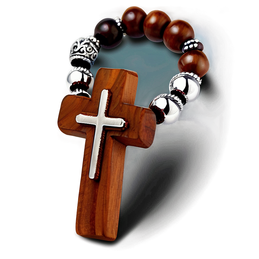 Wooden Cross Bracelet Png Uvr23