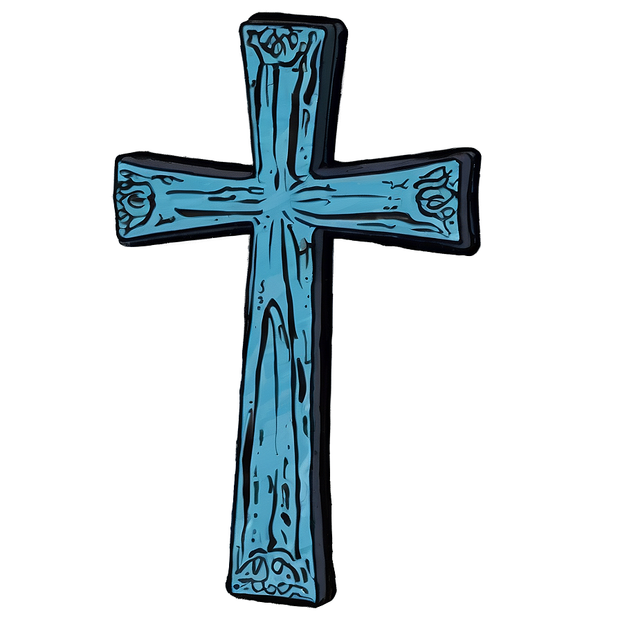 Wooden Cross Door Hanger Png 05252024