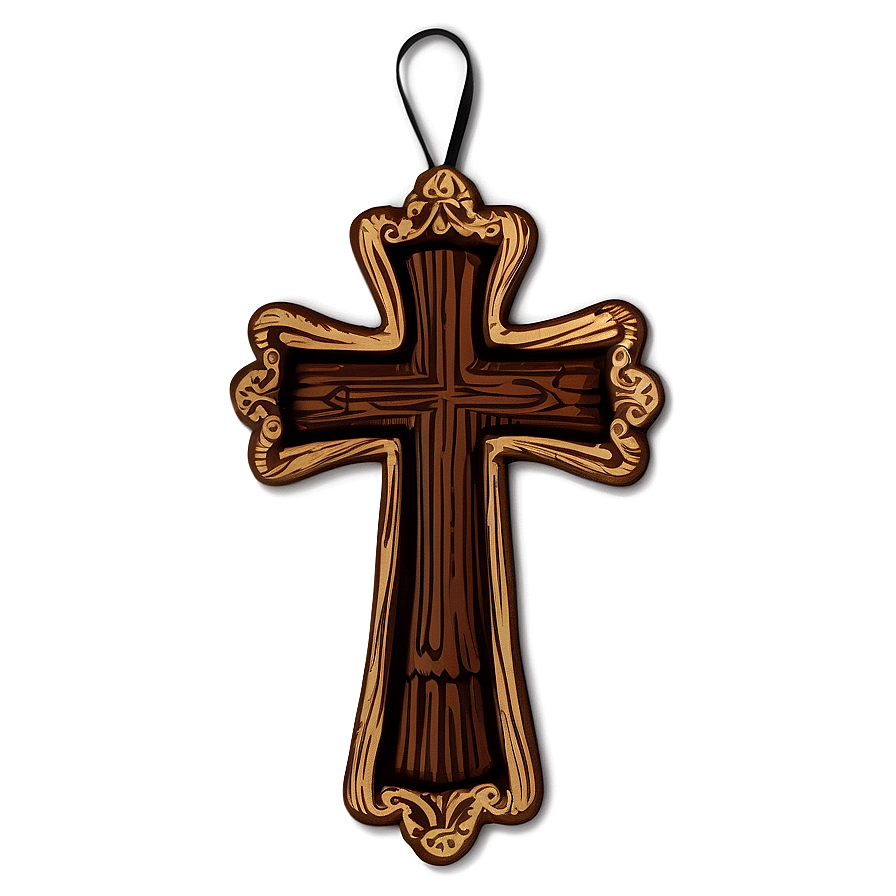 Wooden Cross Door Hanger Png Dwm