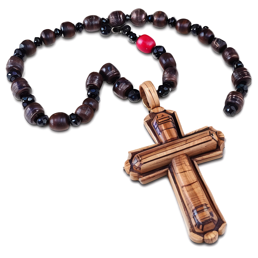 Wooden Cross Necklace Png 8