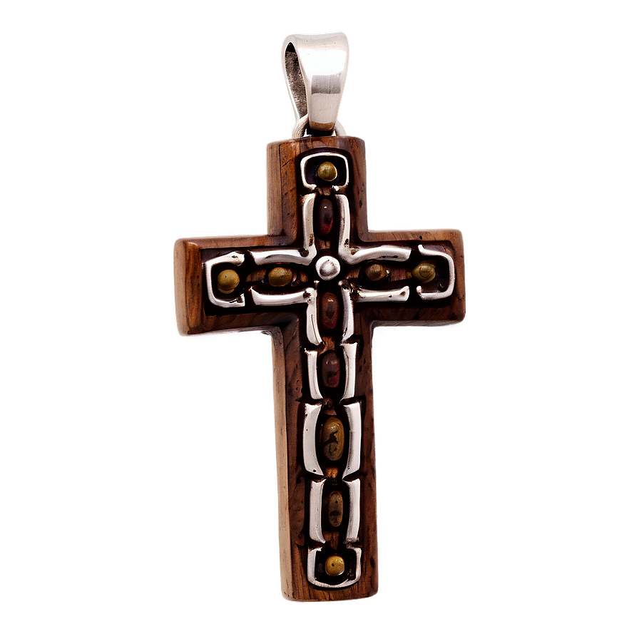 Wooden Cross Pendant Png 05252024