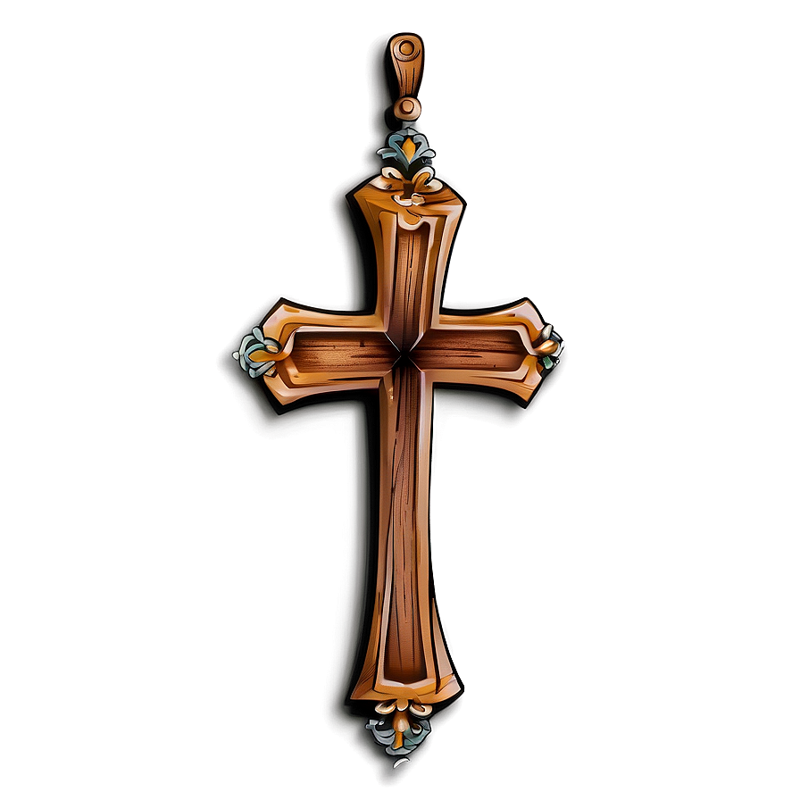 Wooden Cross Tattoo Design Png 05252024