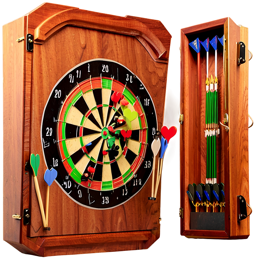 Wooden Dart Cabinet Png 5