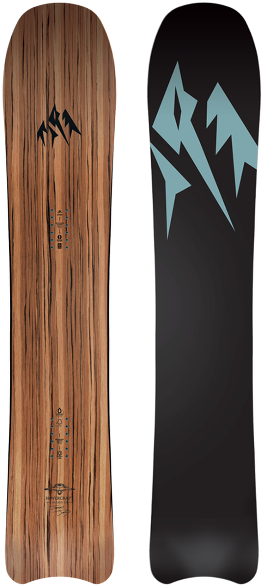 Wooden Design Snowboard Frontand Back