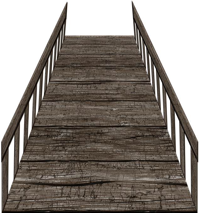 Wooden Dock Perspective View