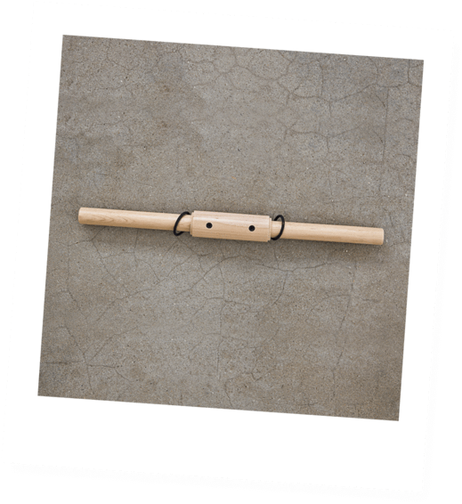 Wooden Fluteon Textured Background