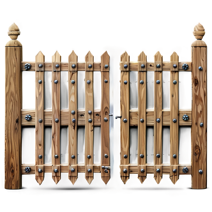 Wooden Gate Style Png Cge