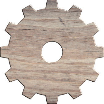 Wooden Gear Cogwheel Texture