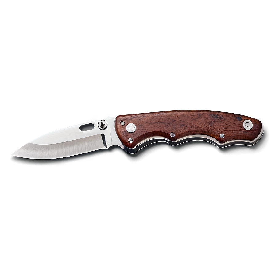 Wooden Handle Pocket Knife Png Bkp10