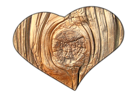 Wooden Heart Texture