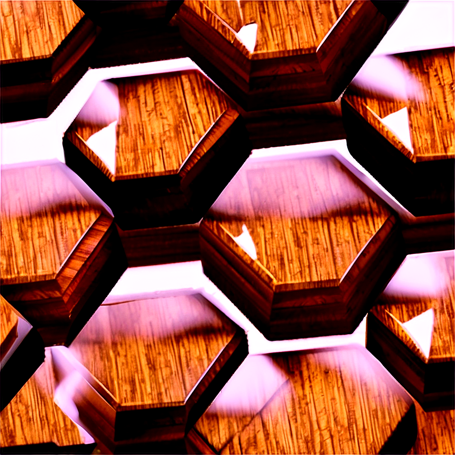 Wooden Hexagon Pattern Png 06202024