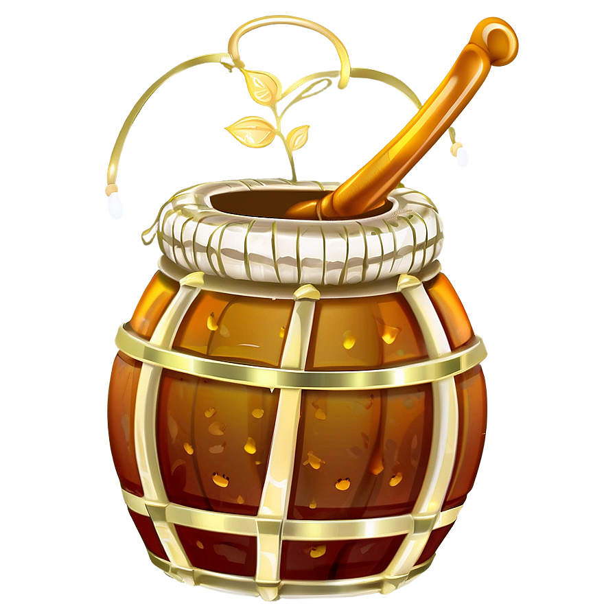 Wooden Honey Pot Png Gge