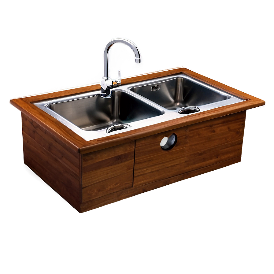 Wooden Kitchen Sink Png Blt97