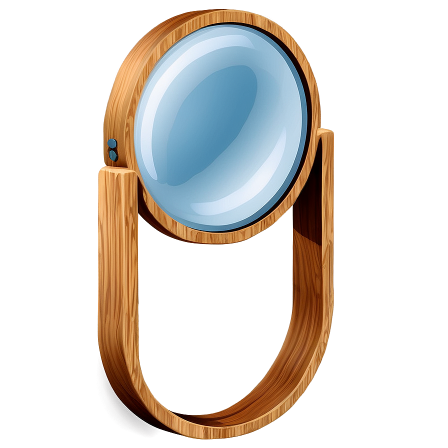 Wooden Magnifying Glass Png Akw51