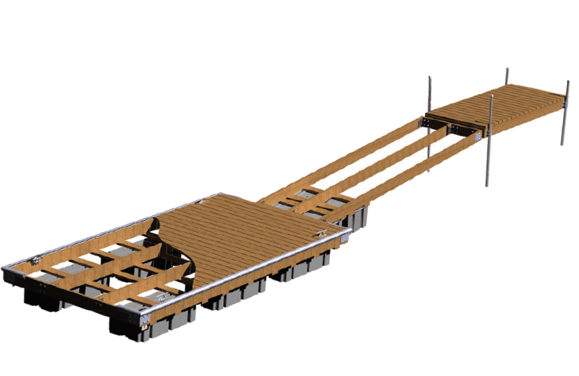 Wooden Marina Dock Design