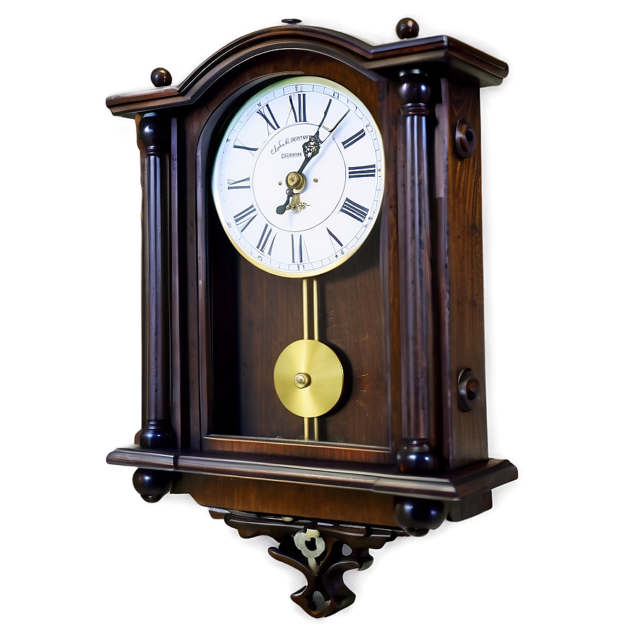 Wooden Pendulum Clock Png Pck41