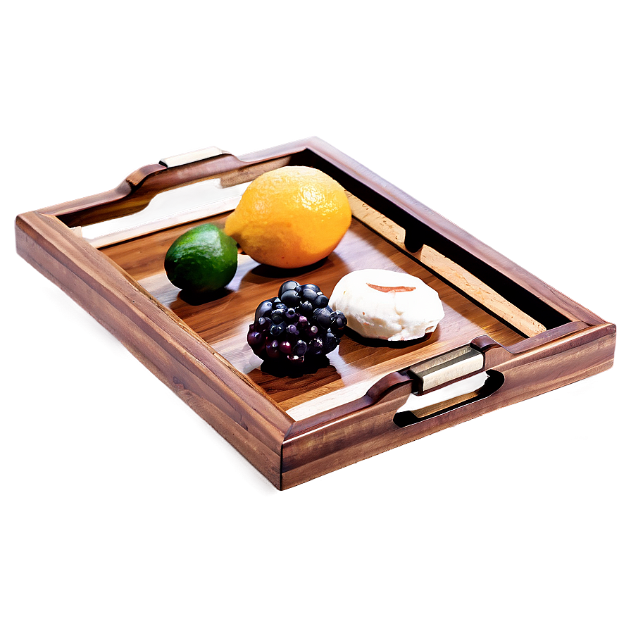 Wooden Serving Tray Png 06212024