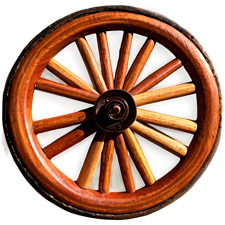 Wooden Spoke Wagon Wheel Png 06132024