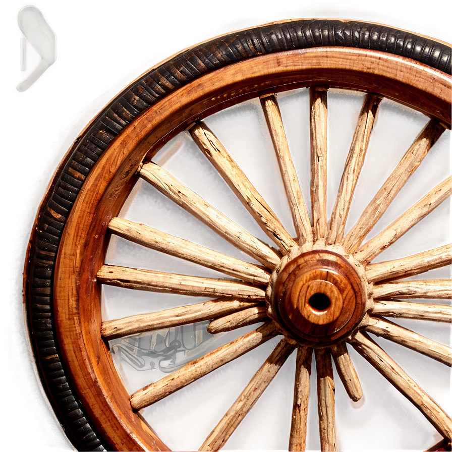 Wooden Spoke Wagon Wheel Png Cuh