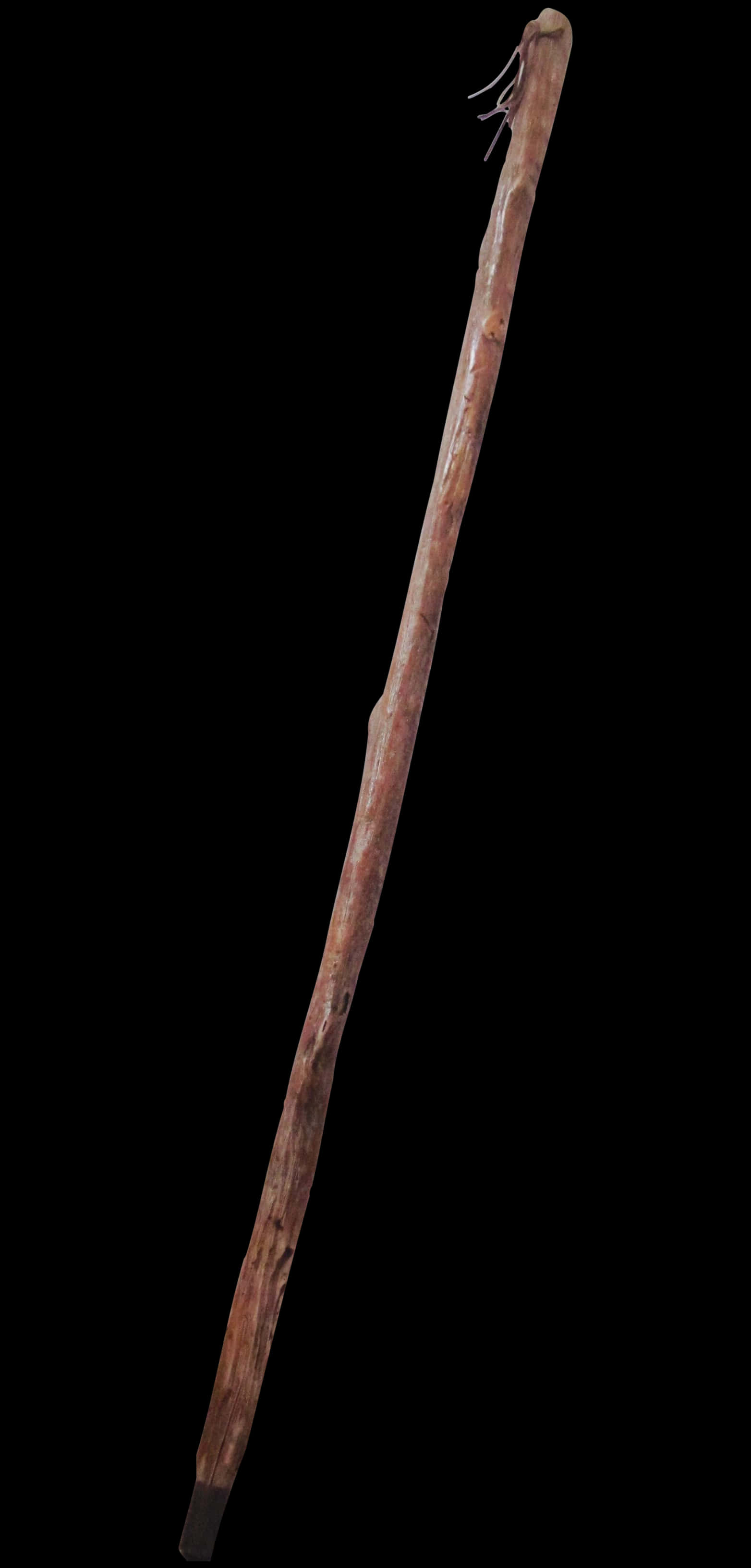 Wooden Stick Isolatedon Black Background