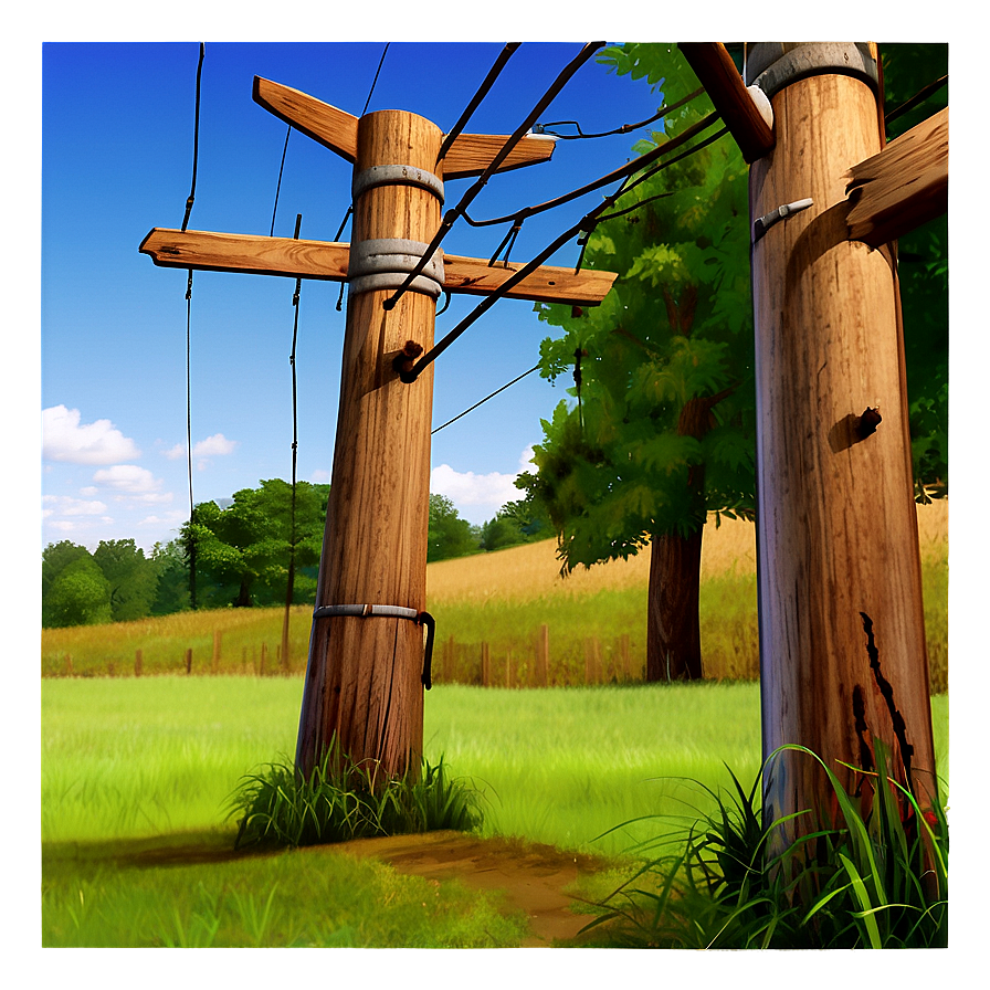 Wooden Telephone Pole Png 06132024