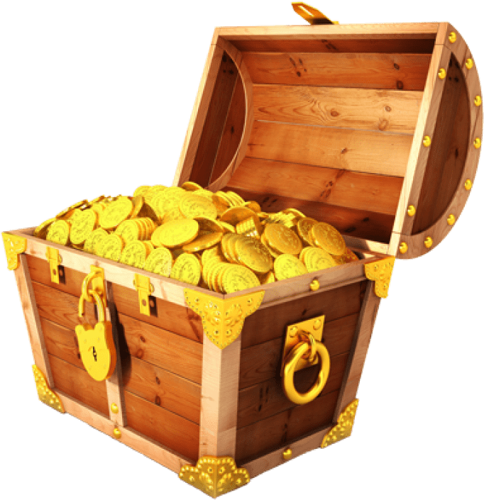 Wooden Treasure Chest Fullof Gold Coins.png