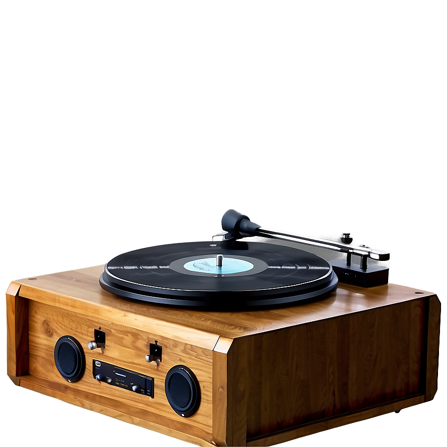 Wooden Turntable Console Png Kdw