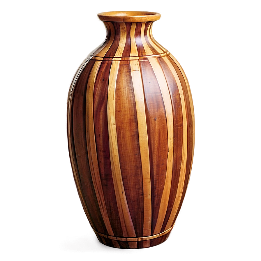 Wooden Vase Png 05252024