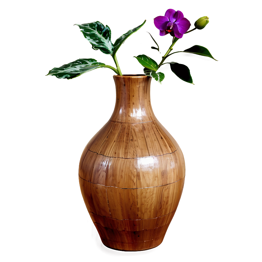 Wooden Vase Png Toq