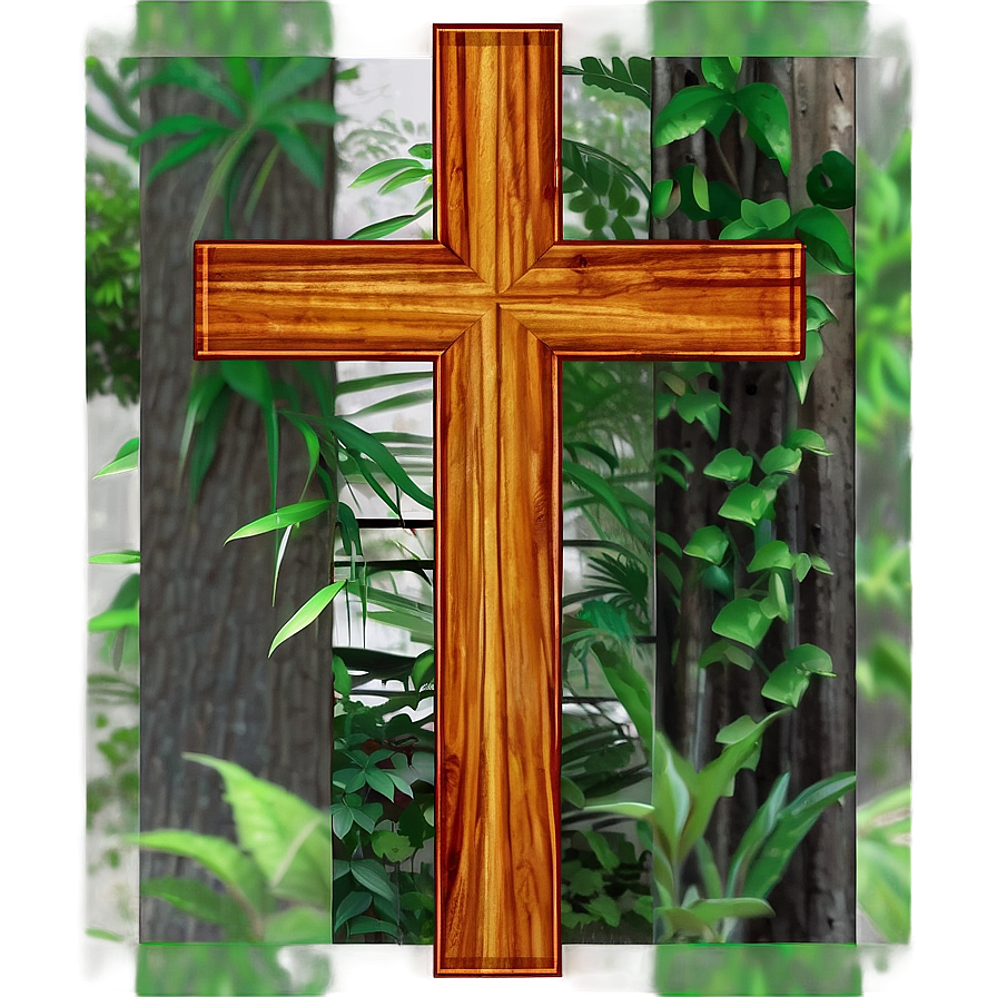 Wooden Wall Cross Png 05252024