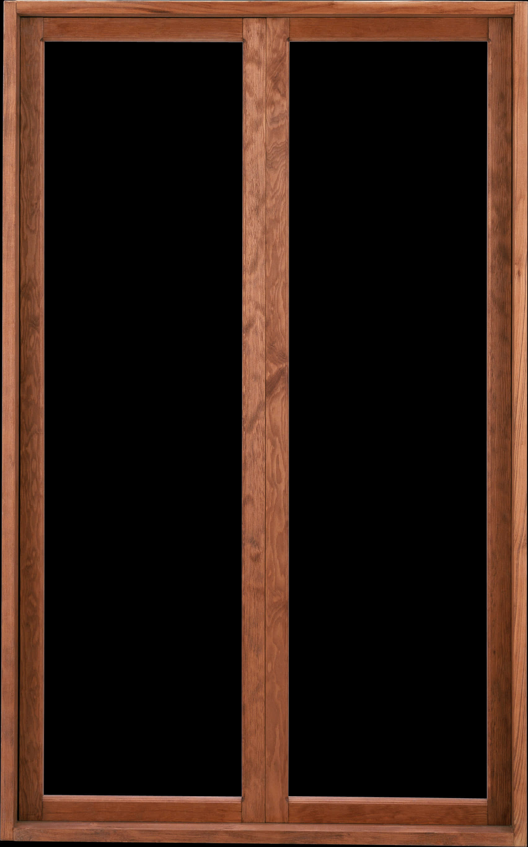 Wooden Window Frame Isolated