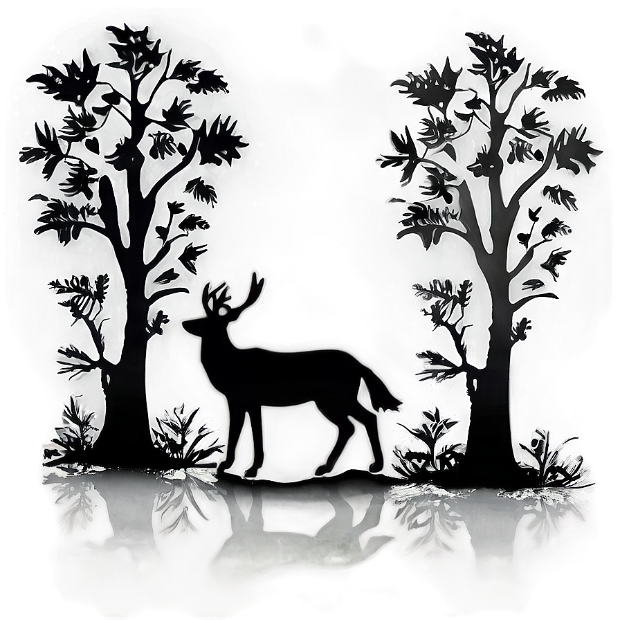 Woodland Shadow Graphic Png Drm