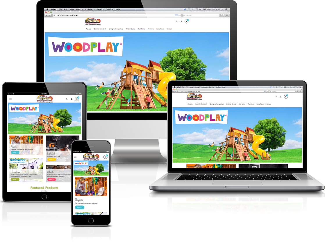 Woodplay Playset Responsive Website Design