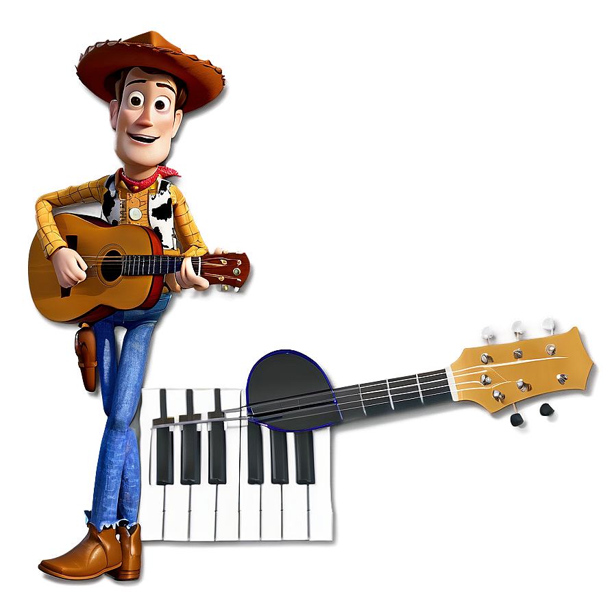 Woody With Guitar Png 05232024