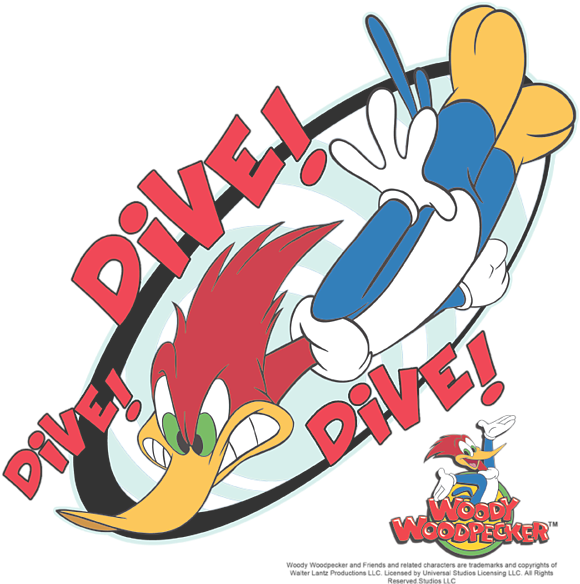 Woody Woodpecker Diving Animation