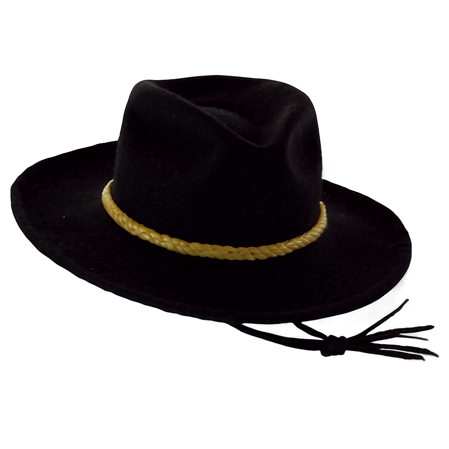 Wool Black Cowboy Hat Png 06212024