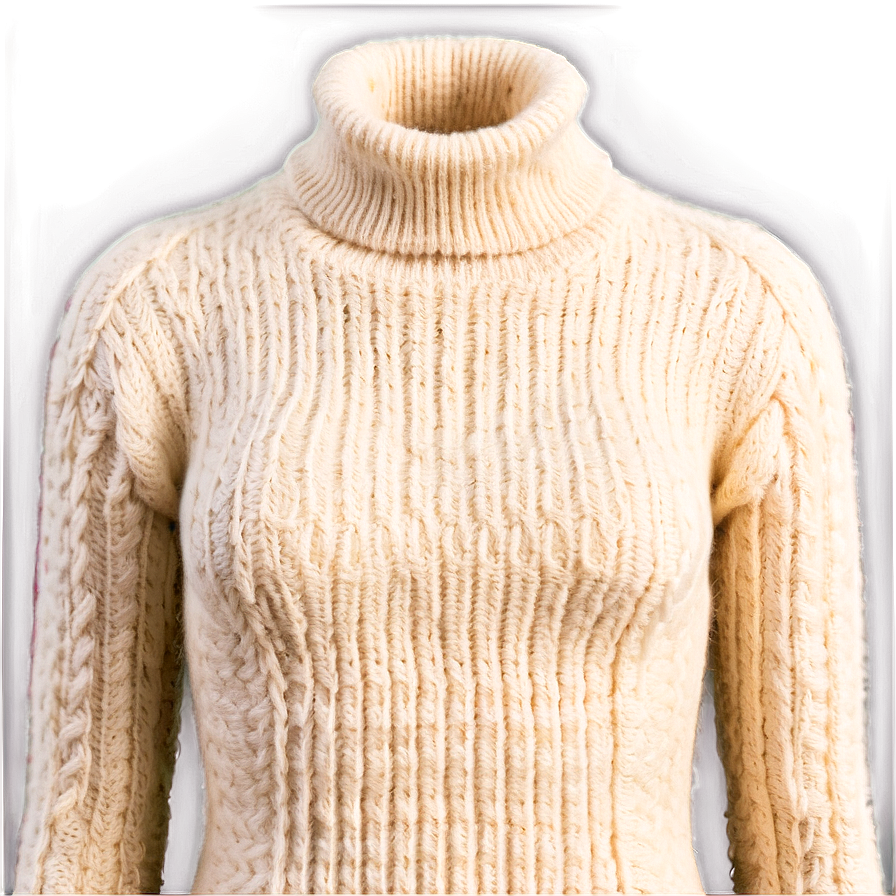 Wool Turtleneck Chunky Png 55