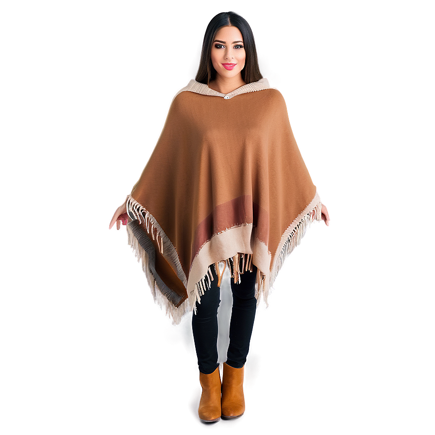 Woolen Poncho Outfit Png Xwj