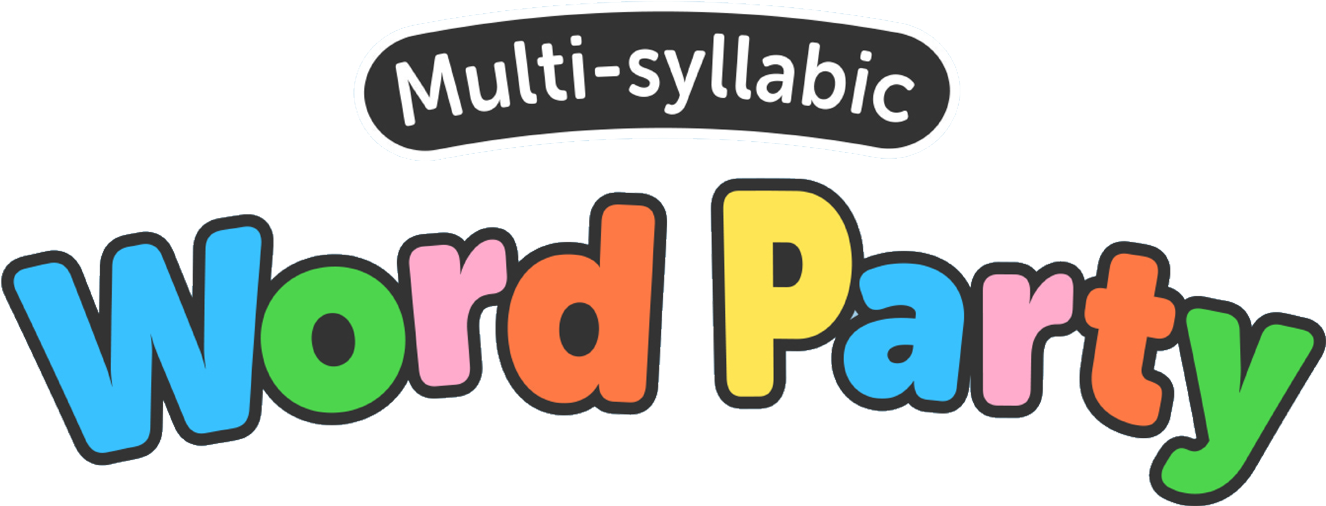 Word Party Logo Multisyllabic