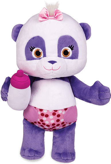 Word Party Purple Panda Plush Toy