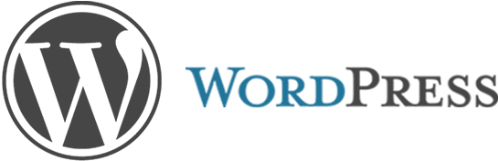 Word Press Logo Blue Background